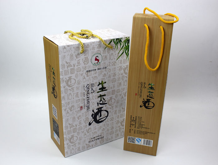 个性礼盒包装让“竹筒酒”身价倍增，长沙包装印刷厂再为桃江特产定制包装