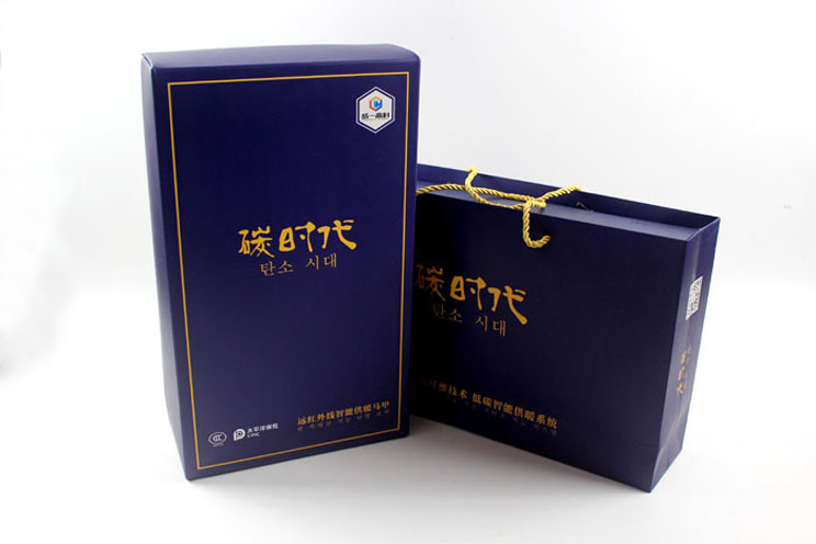 湖南成一高科碳时代服饰包装盒+礼品袋套装